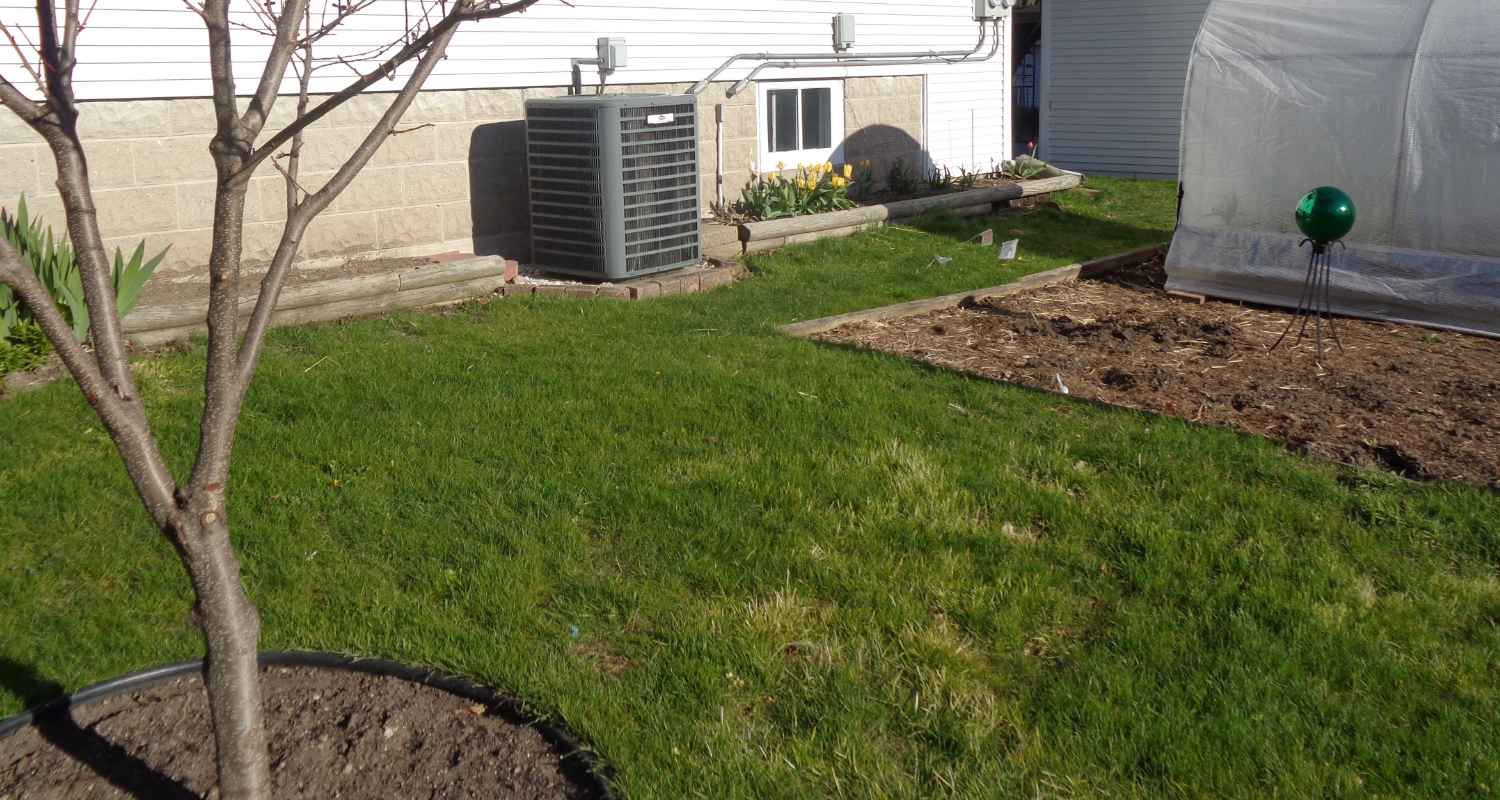 Prepping the land for gravel and stone.